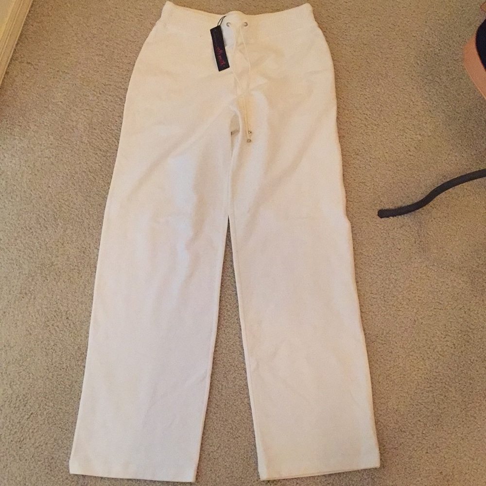 White sweatpants.